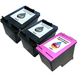 Multipack cartouches compatibles HP 301XL (2 x noir et 1 x couleur cyan/mangeta/jaune)