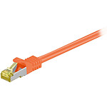 Cable RJ45 categoría 7 S/FTP 0,25 m (naranja)