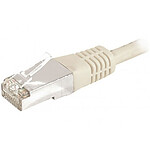 RJ45 cable, category 6a F/UTP 7.5 m (Beige)