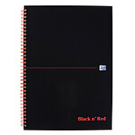 Oxford Black n' Red Cahier A4 5 x 5 mm Noir