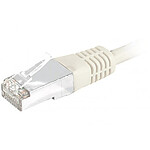 Cable RJ45 de categoría 6 S/FTP 0,15 m (beis)