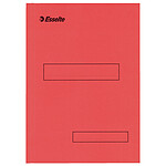 Esselte lot de 100 chemises 2 rabats rouge