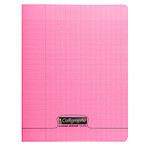 Calligraphe 8000 Polypro Cahier 96 pages 17 x 22 cm seyes grands carreaux Rose