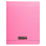 Calligraphe 8000 Polypro Cahier 96 pages 24 x 32 cm seyes grands carreaux Rose