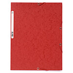 Exacompta Chemises 3 rabats élastiques 400g Rouge x 25 Exacompta Chemises 3 rabats élastiques 400g Rouge x 25