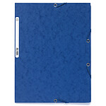 Exacompta Chemises 3 rabats élastiques 400g Bleu x 25