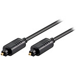 Câble audio numérique haute qualité Toslink Mâle/Mâle - 2 m