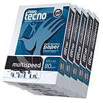 Inapa Tecno MultiSpeed Ramettes 500 feuilles A4 80g blanc x5