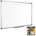 Bi-Office Tableau blanc émaillé 180 x 90 cm + Bi-Office Kit magnétique