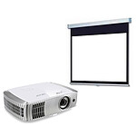 Acer H7550BD + LDLC Ecran manuel - Format 16:9 - 200 x 113 cm