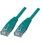 Cable RJ45 de categoría 6 U/UTP 0,5 m (verde)