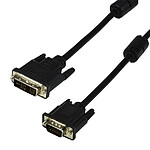 Câble DVI-I Single Link mâle / VGA mâle (5 mètres)