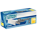 Rapid agrafes 13/6 galvanisées boîte de 5000