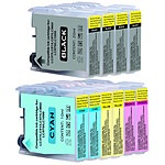 Megapack cartouches compatibles Brother LC970 / LC1000 (cyan, magenta, jaune, noir)