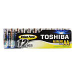 Toshiba Piles Alcalines AA LR6 (par 12)