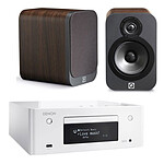 Denon CEOL N9 Blanc + Q Acoustics 3020 Bois