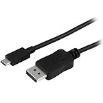 StarTech.com Câble Adaptateur USB-C vers DisplayPort 1.2 4K 60Hz - HBR2 - Compatible Thunderbolt 3 - M/M - 1.8 m - Noir