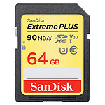 SanDisk Carte mémoire SDXC Extreme PLUS UHS-1 U3 V30 64 Go (SDSDXWF-064G-GNCIN)