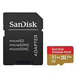 SanDisk Extreme Plus microSDHC UHS-I U3 V30 32 Go + Adaptateur SD
