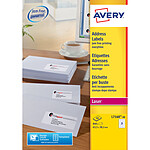 Avery Étiquettes de congélateur 24 étiquettes par paquet 65 x 33 mm blanc