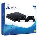Sony PlayStation 4 Slim (1 To) + 2 DualShock - Reconditionné