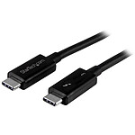 StarTech.com Câble USB-C Thunderbolt 3 (40 Gb/s) - Power Delivery 100 W - Double 4K ou 5K - M/M - 1 m