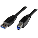 StarTech.com Câble USB 3.0 Type-A vers USB Type-B de 5 m - M/M - Noir