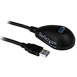 StarTech.com Câble d'extension USB-A 3.0 vers USB-A sur socle - M/F - 1.5 m - Noir