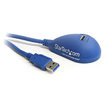 StarTech.com Câble d'extension USB-A 3.0 vers USB-A sur socle - M/F - 1.5 m - Bleu