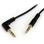 StarTech.com Câble audio stéréo Slim 3,5 mm avec 1 angle droit - M/M - 30 cm