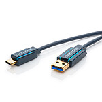 Clicktronic Câble USB-C To USB-A 3.0 (Mâle/Mâle) - 2 m