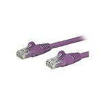 StarTech.com Câble réseau RJ45 Cat6 UTP sans crochet - M/M - 50 cm - Violet
