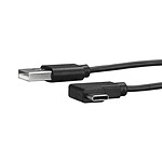 StarTech.com Câble USB 2.0 Type-A vers USB 2.0 Type-C à angle droit - M/M - 1 m