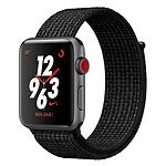 Apple Watch Nike+ Series 3 GPS + Cellular Aluminium Gris Sport Noir/Platine 38 mm