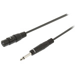 Sweex Câble Audio Asymétrique XLR / 6.35 mm Femelle/Mâle Gris - 1.5 m