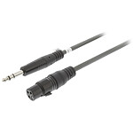 Sweex Câble Audio Symétrique XLR / 6.35 mm Femelle/Mâle Gris - 1.5 m