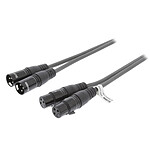 Sweex cable 2 XLR macho/ 2 XLR hembras (1.5m)