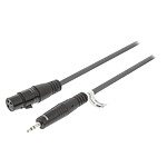 Sweex cable estéreo XLR / Jack 3.5 mm hembra/macho Gris - 1 m