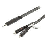 Sweex cable estéreo 3.5 mm / 2x RCA macho/machos Gris - 1.5 m