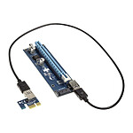 Kolink kit riser PCI-Express 1x vers 16x (SATA)