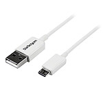 StarTech.com Câble USB type A mâle / micro USB type B mâle - 1 m - Blanc