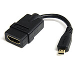 StarTech.com Adaptateur micro HDMI vers HDMI 1.4 - 4K 30Hz - M/F - 13 cm