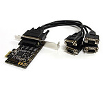 StarTech.com Carte PCI Express avec 4 ports RS232