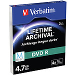 Verbatim MDISC DVD R 4.7 Go (par 3, boitiers Slim)