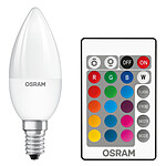 OSRAM Ampoule LED Retrofit RGBW Flamme Télécommande E14 4.5W (25W) A
