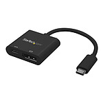 StarTech.com Adaptateur USB-C vers DisplayPort avec Power Delivery 60W - 4K60Hz - Compatible Thunderbolt 3