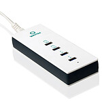 Watt&Co Chargeur USB Réversibles 4 Ports