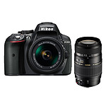 Nikon D5300 + AF-P 18-55MM F/3.5-5.6G VR + Tamron AF 70-300mm F/4-5,6 Di LD MACRO 1:2