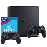 Sony PlayStation 4 Slim (1TB) + DualShock v2 + FIFA 19