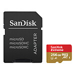 SanDisk Extreme microSDXC UHS-I U3 256 Go + Adaptateur SD